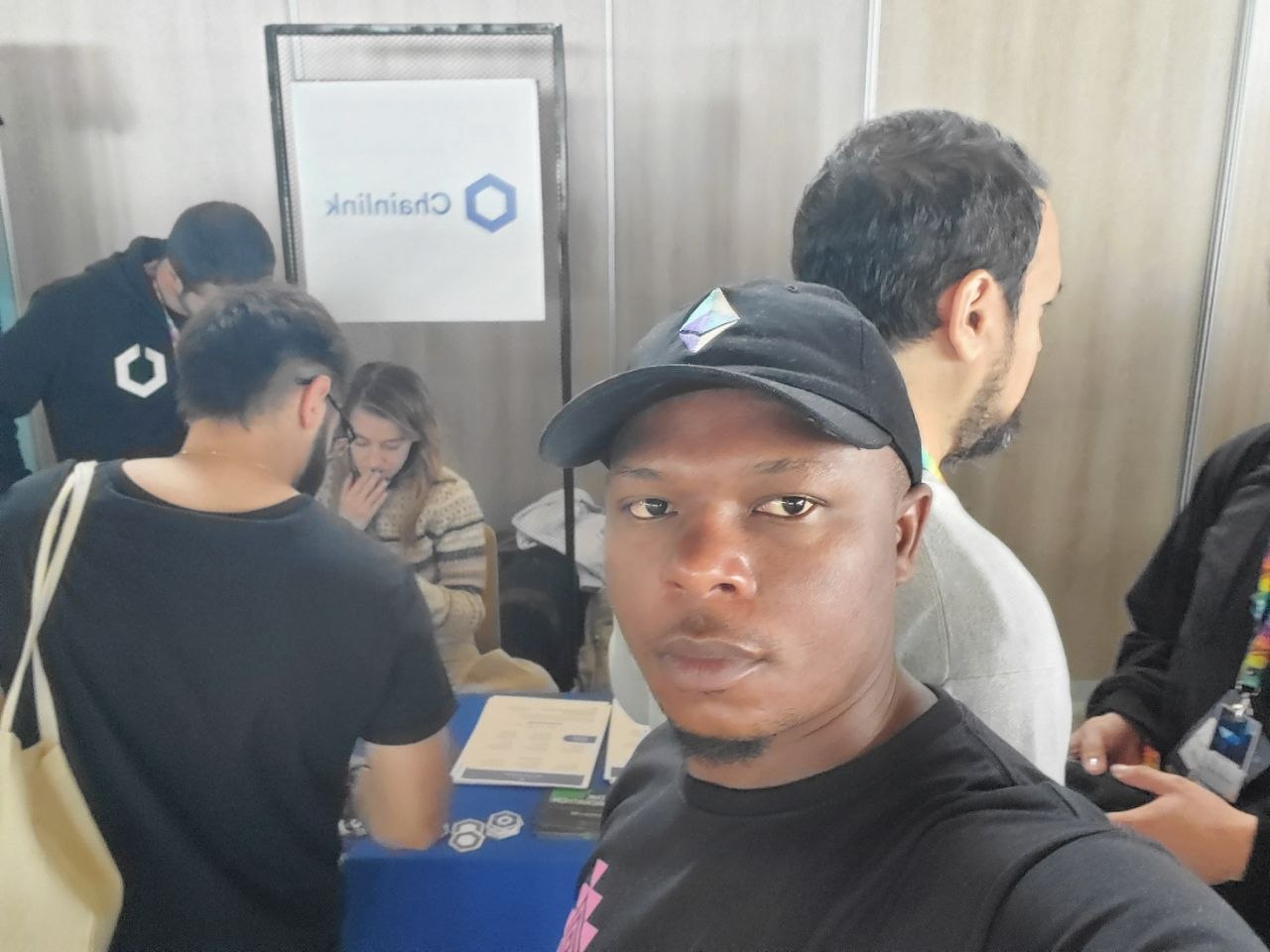 Chainlink booth, Devcon